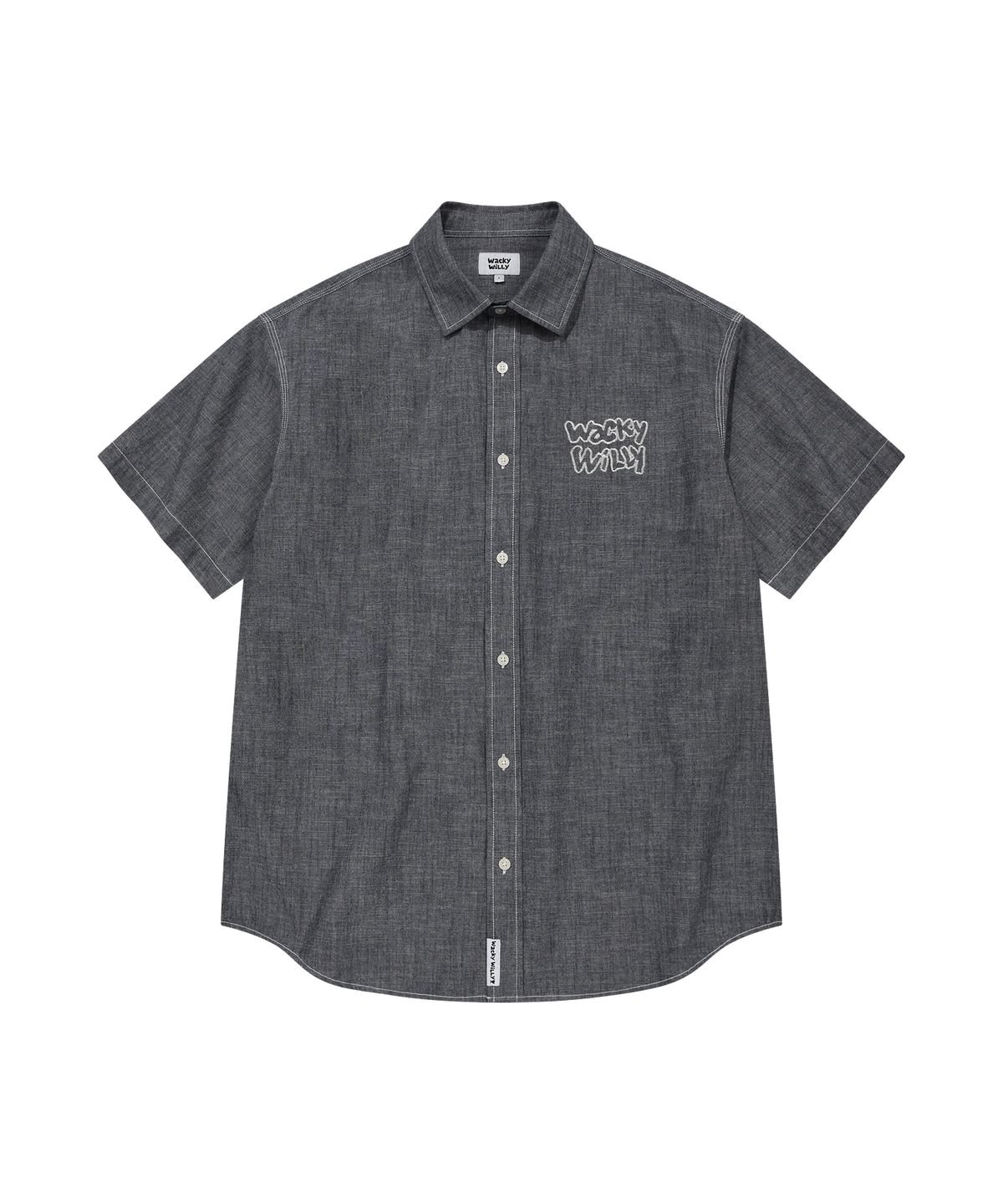 CHAMBRAY SHORT-SLEEVE SHIRT