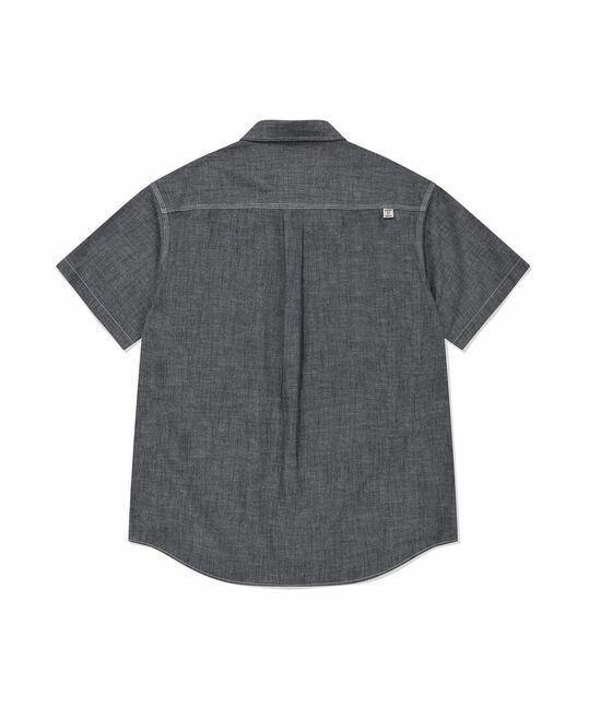 CHAMBRAY SHORT-SLEEVE SHIRT