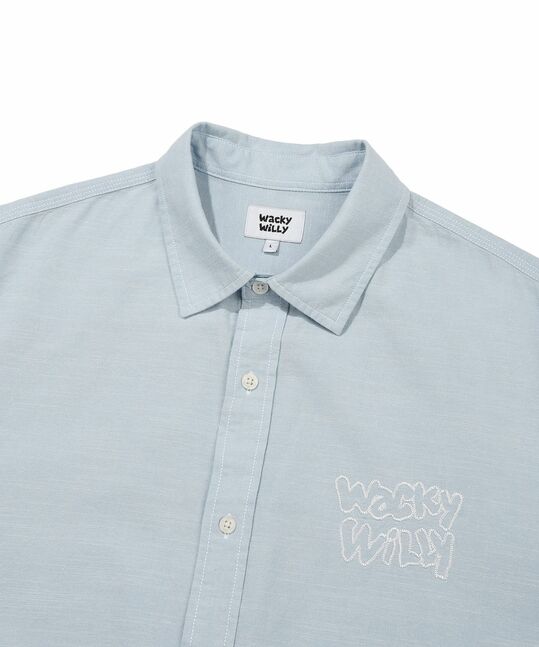 CHAMBRAY SHORT-SLEEVE SHIRT