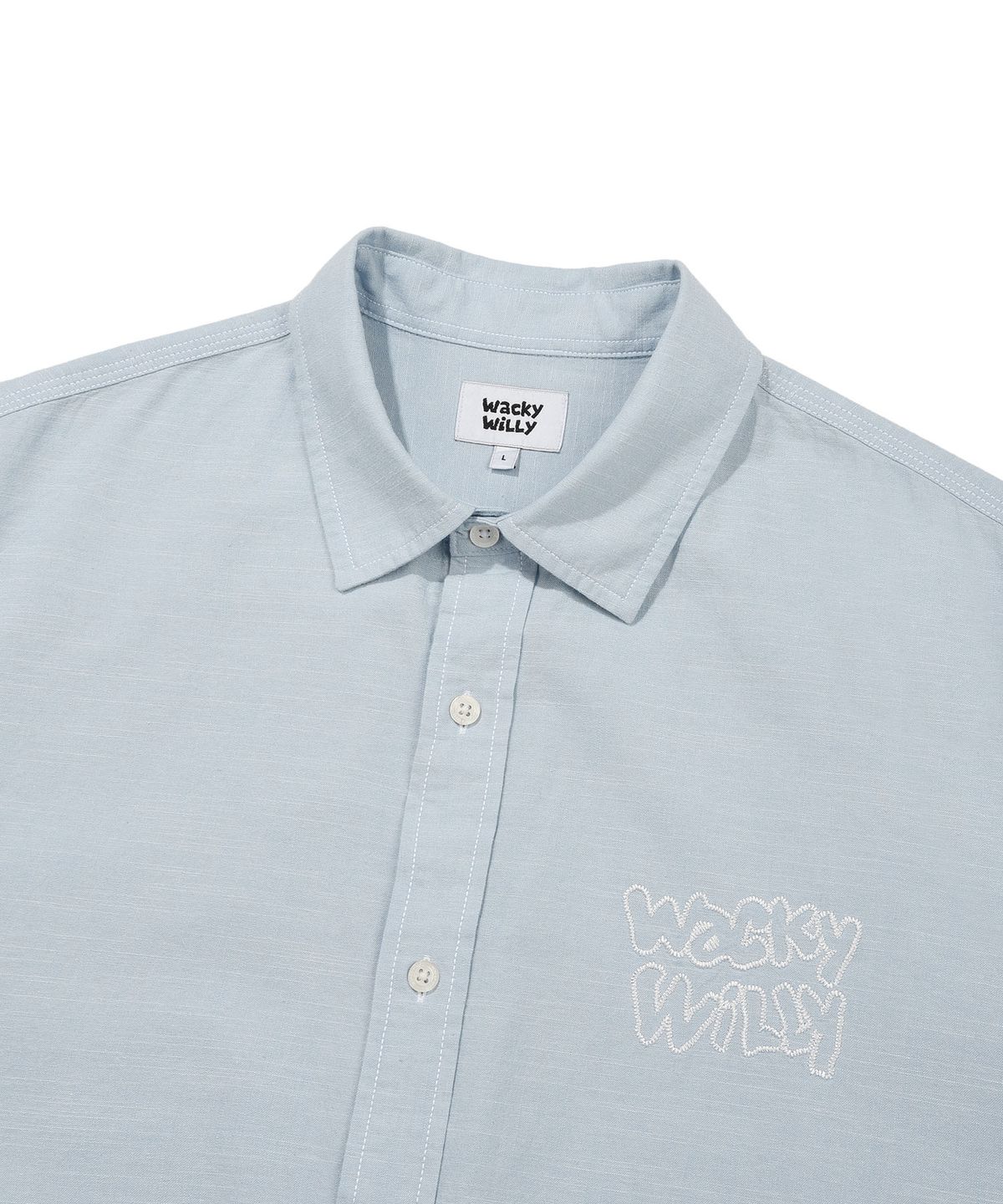 CHAMBRAY SHORT-SLEEVE SHIRT