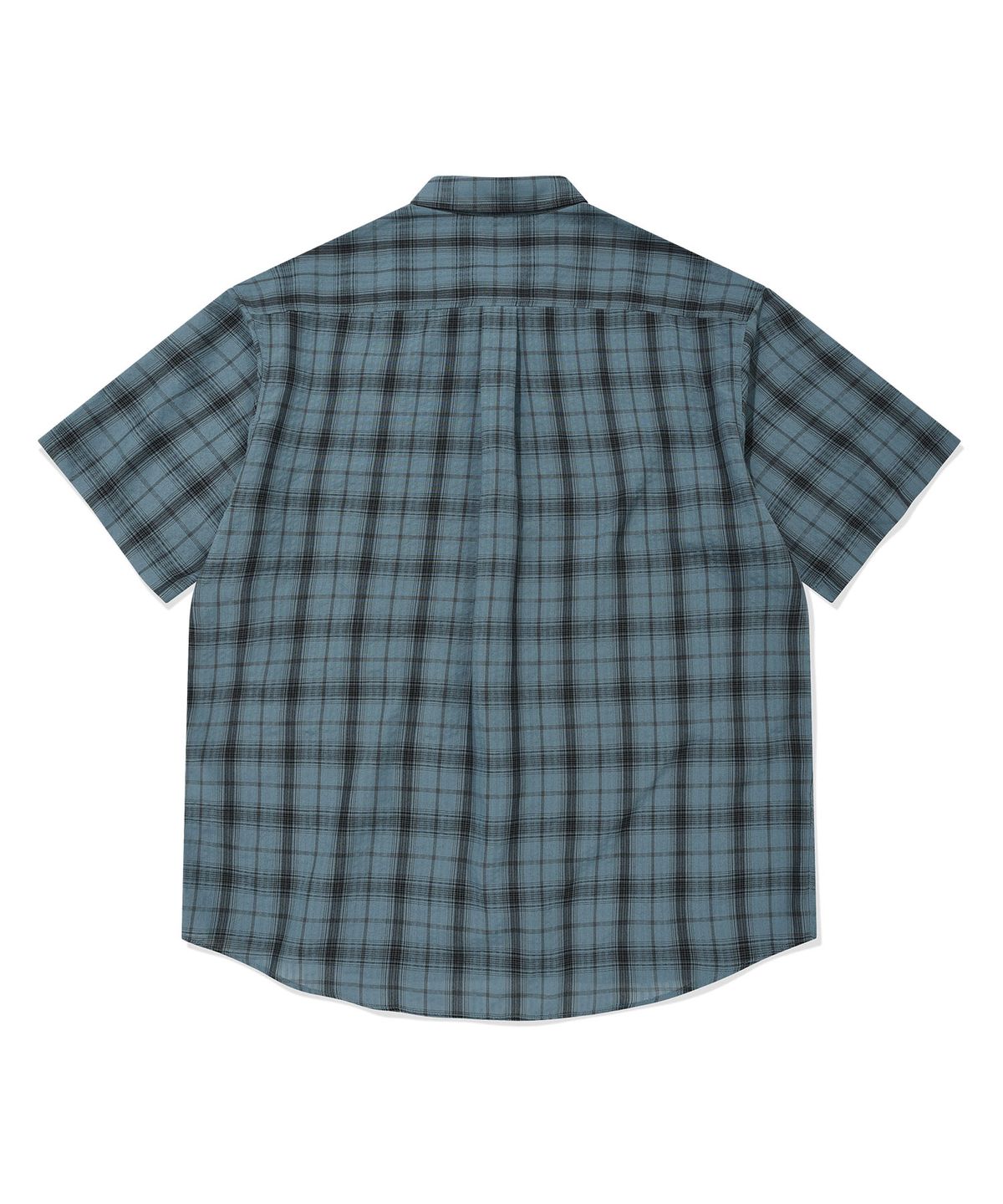 SEERSUCKER CHECK SHORT-SLEEVE SHIRT