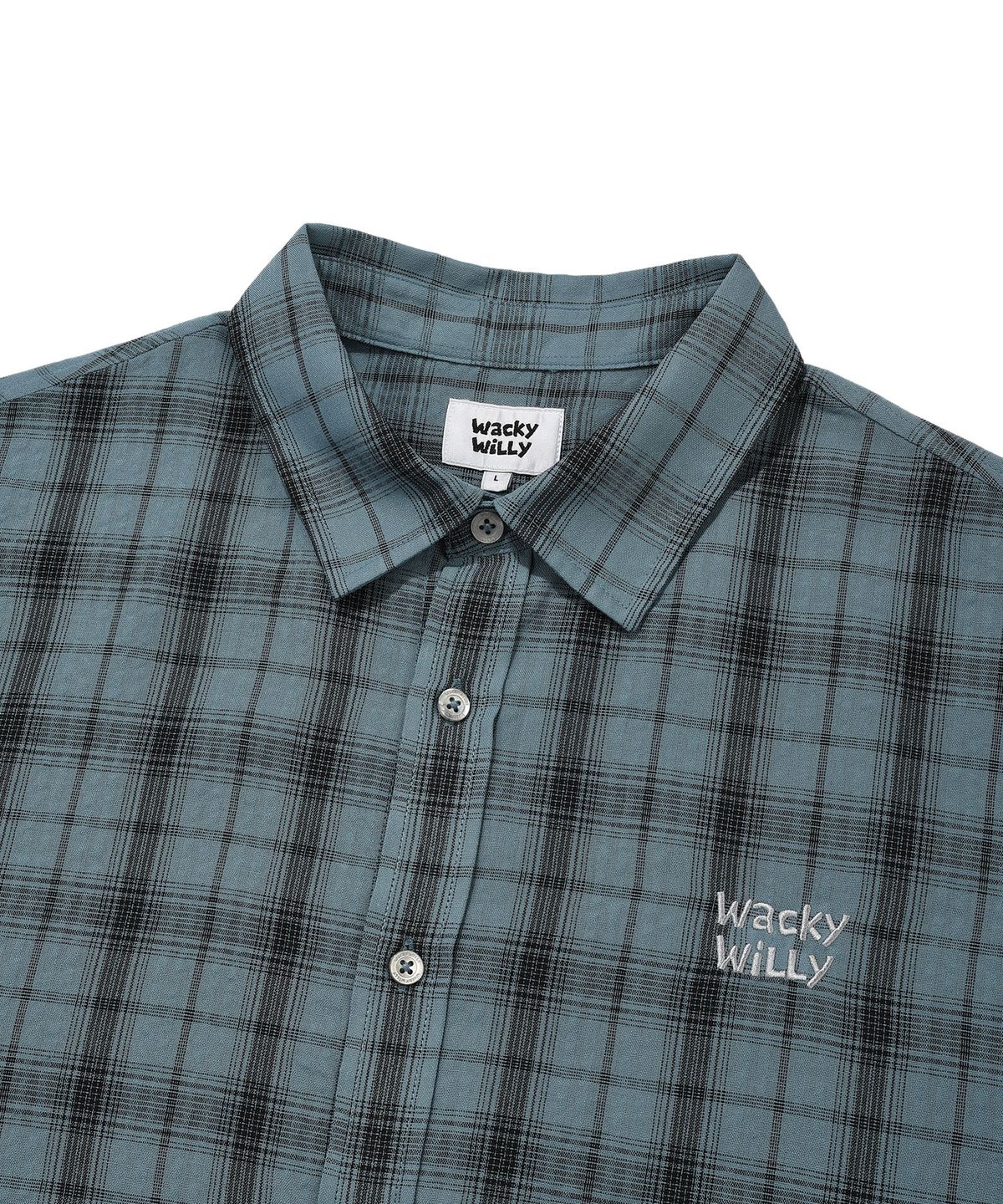 SEERSUCKER CHECK SHORT-SLEEVE SHIRT