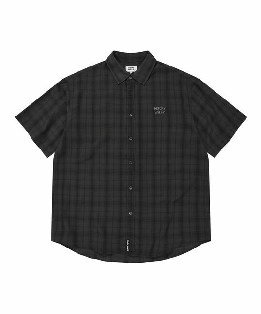 SEERSUCKER CHECK SHORT-SLEEVE SHIRT