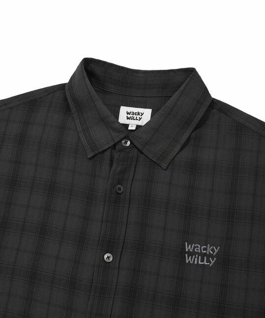 SEERSUCKER CHECK SHORT-SLEEVE SHIRT