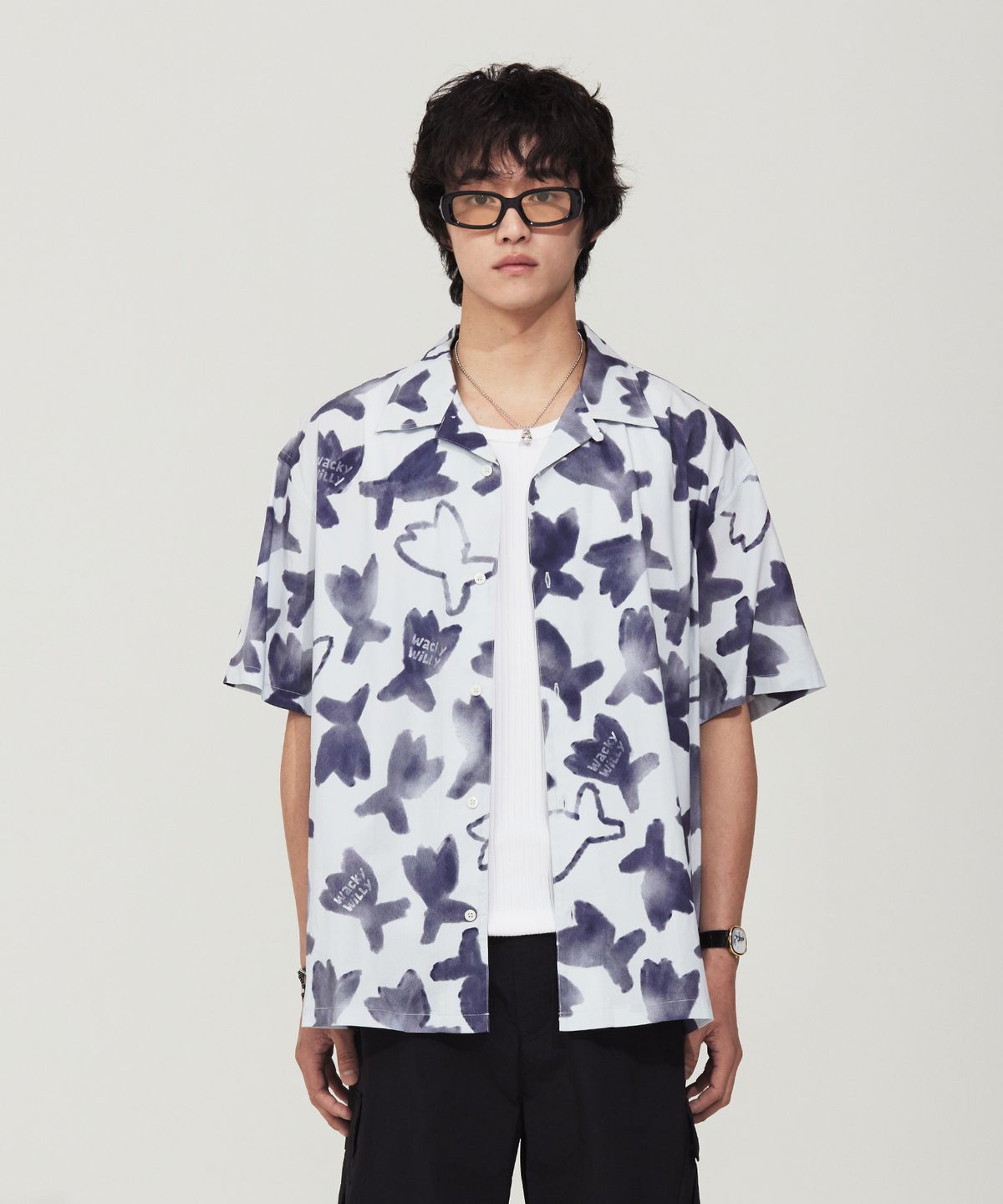 KIKY PATTERN GRAPHIC SHORT-SLEEVE SHIRT