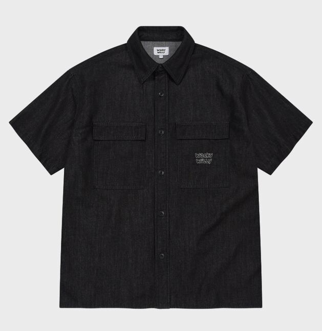 EASY DENIM SHORT-SLEEVE SHIRT