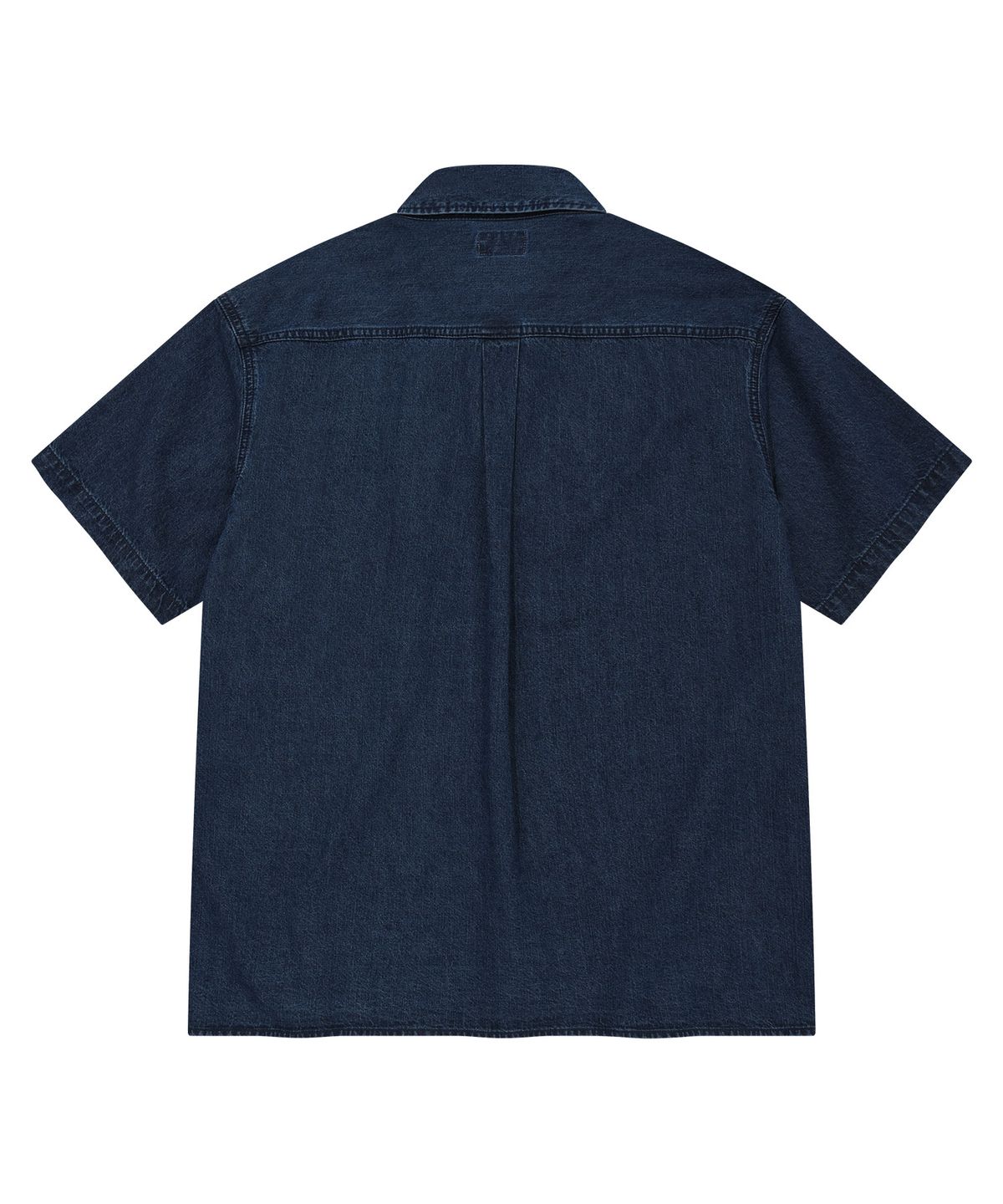 WASHED DENIM SHORT-SLEEVE SHIRT