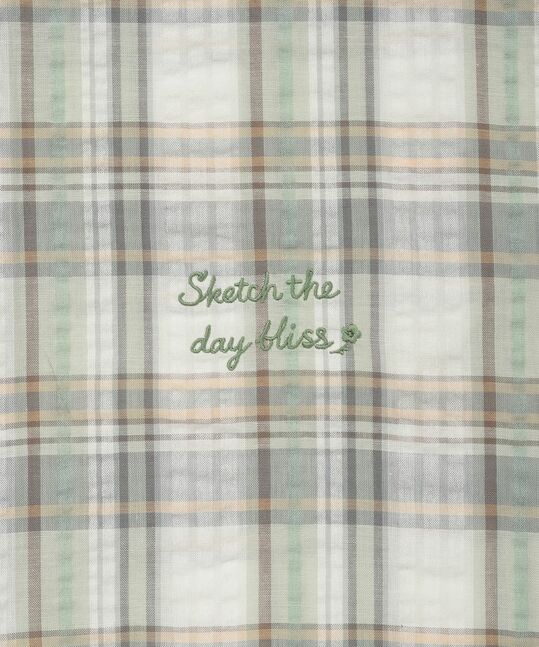 WOMEN’S SEMI-OVERSIZED CHECK SHORT-SLEEVE SHIRT