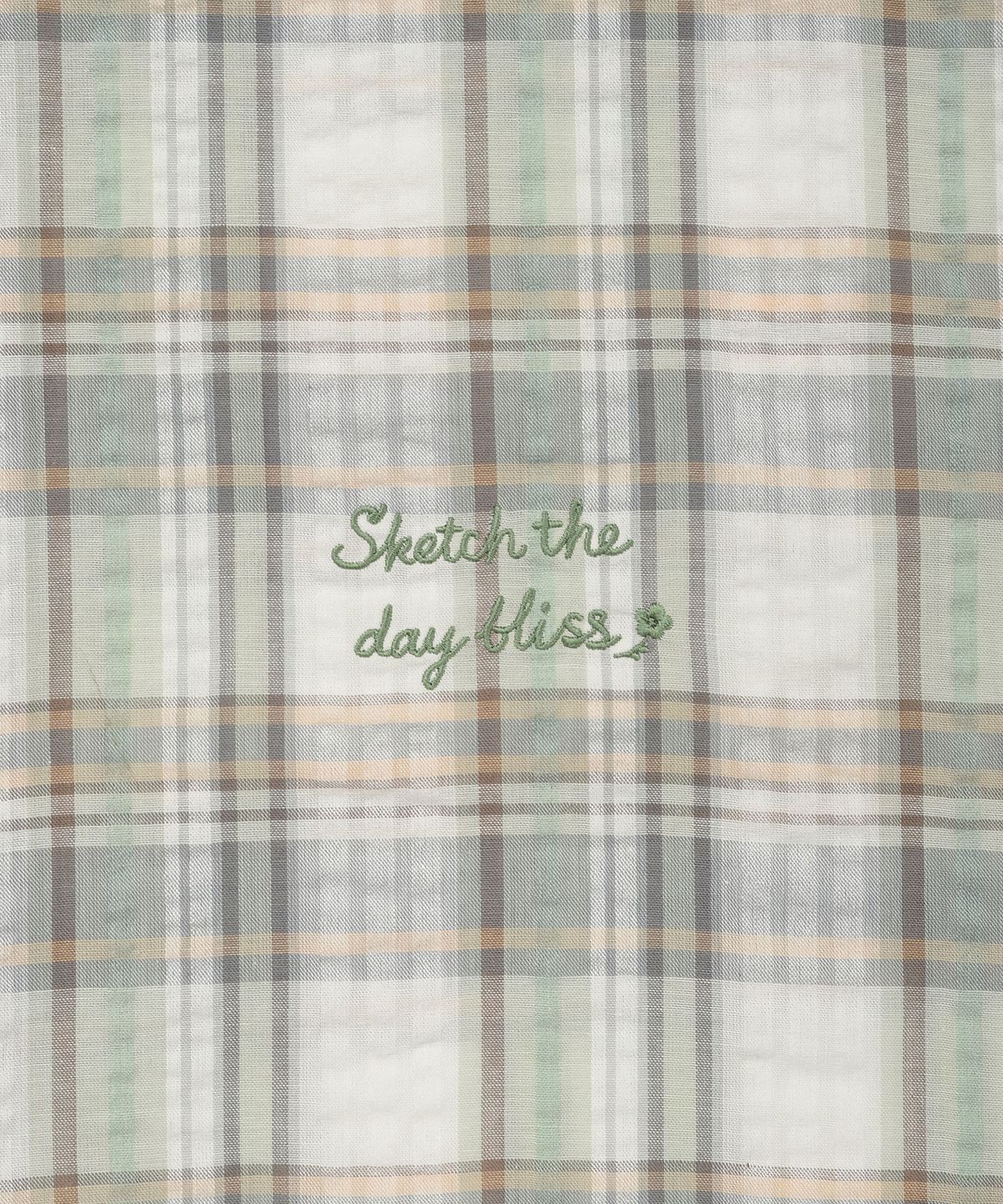 WOMEN’S SEMI-OVERSIZED CHECK SHORT-SLEEVE SHIRT