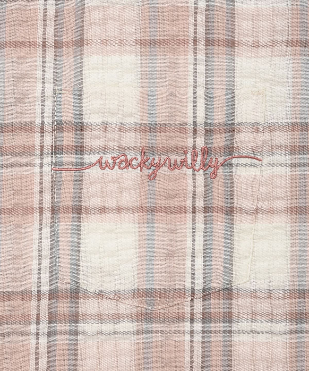 WOMEN’S SEMI-OVERSIZED CHECK SHORT-SLEEVE SHIRT