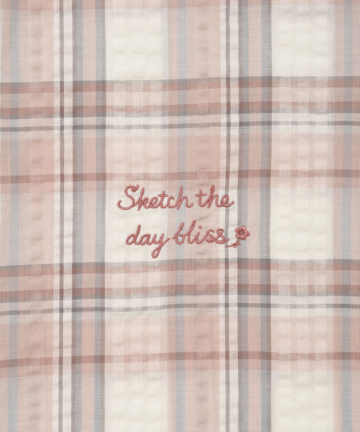 WOMEN’S SEMI-OVERSIZED CHECK SHORT-SLEEVE SHIRT