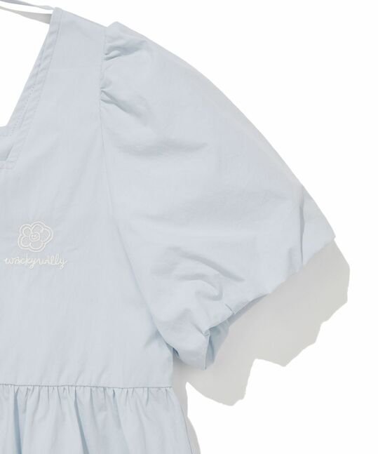 WOMEN’S SQUARE-NECK COTTON BLOUSE