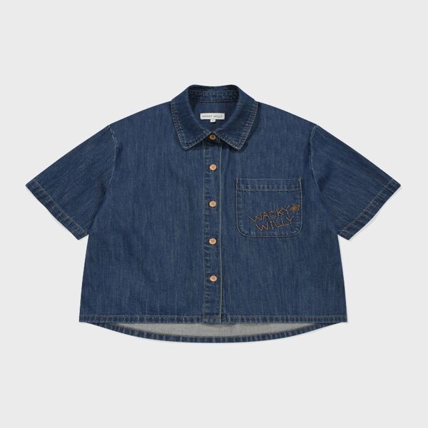 WOMEN’S LOW-OUNCE DENIM SHORT-SLEEVE SHIRT