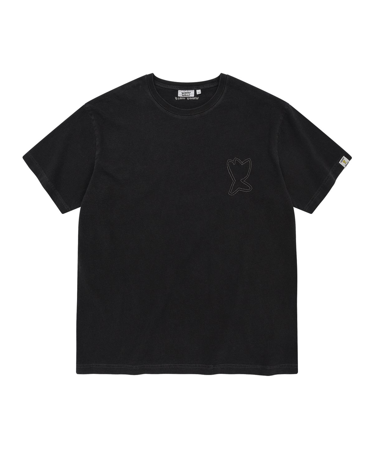 DENIM LIKE SHORT SLEEVE T-SHIRT