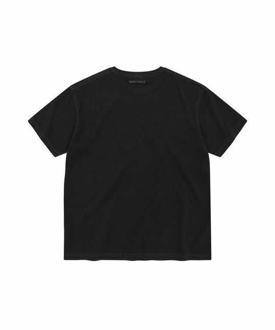 DENIM LIKE SHORT SLEEVE T-SHIRT