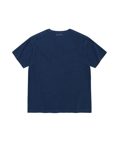 DENIM LIKE SHORT SLEEVE T-SHIRT