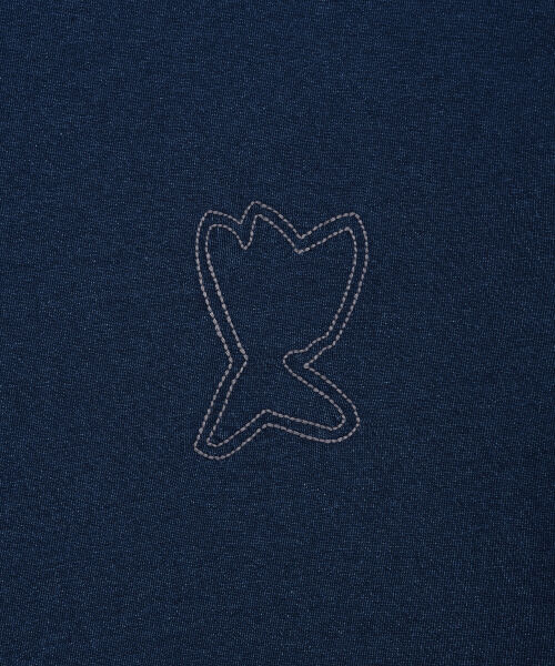 DENIM LIKE SHORT SLEEVE T-SHIRT