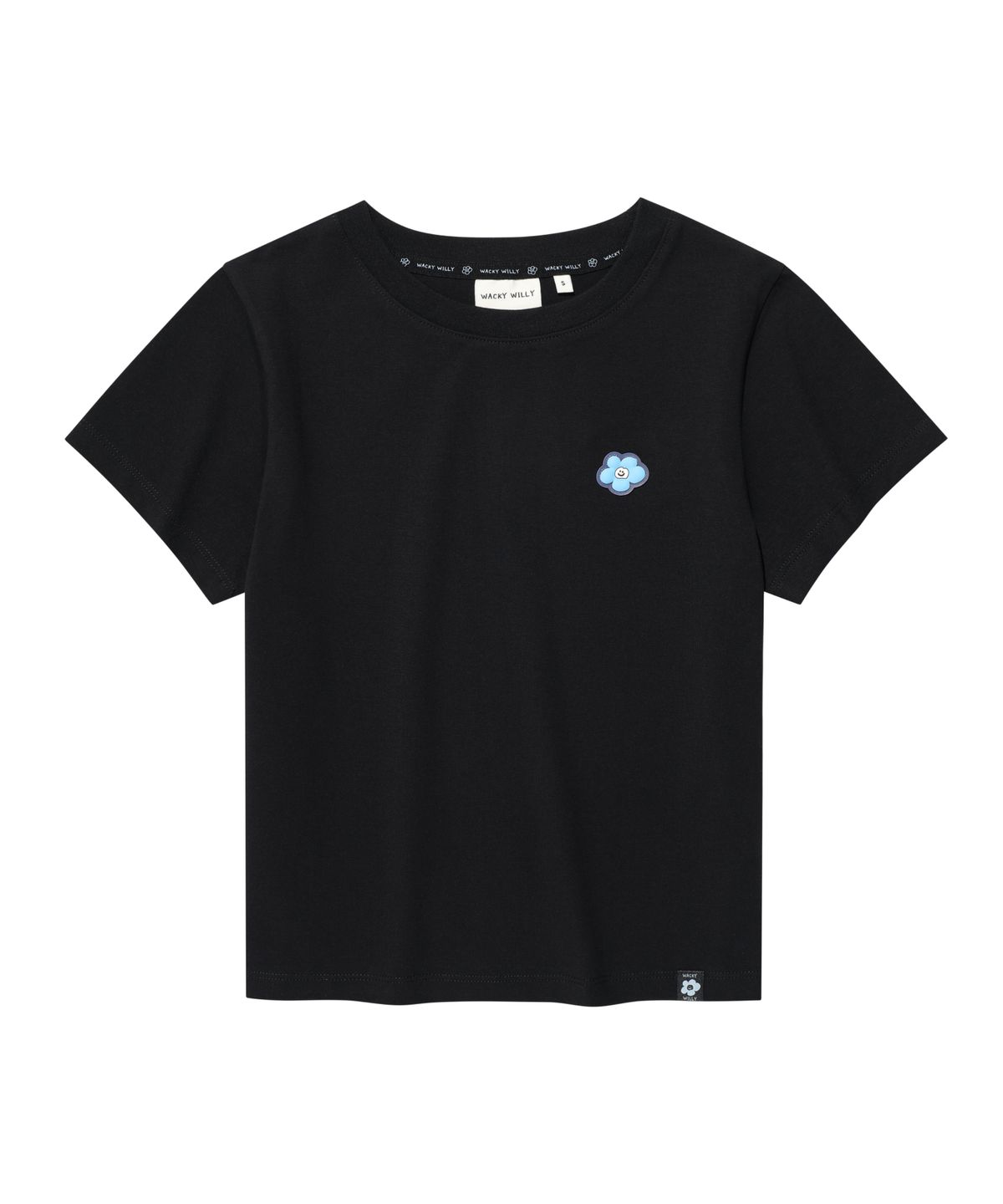 WOMEN LILY WAPPEN CROP FIT SHORT SLEEVE T-SHIRT
