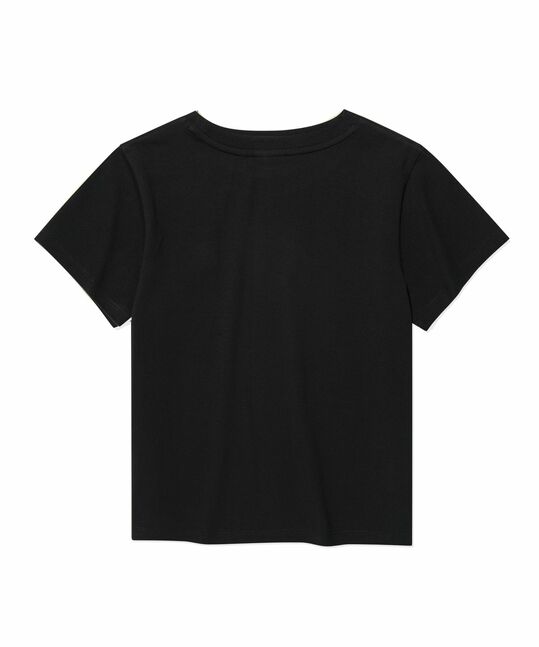 WOMEN LILY WAPPEN CROP FIT SHORT SLEEVE T-SHIRT