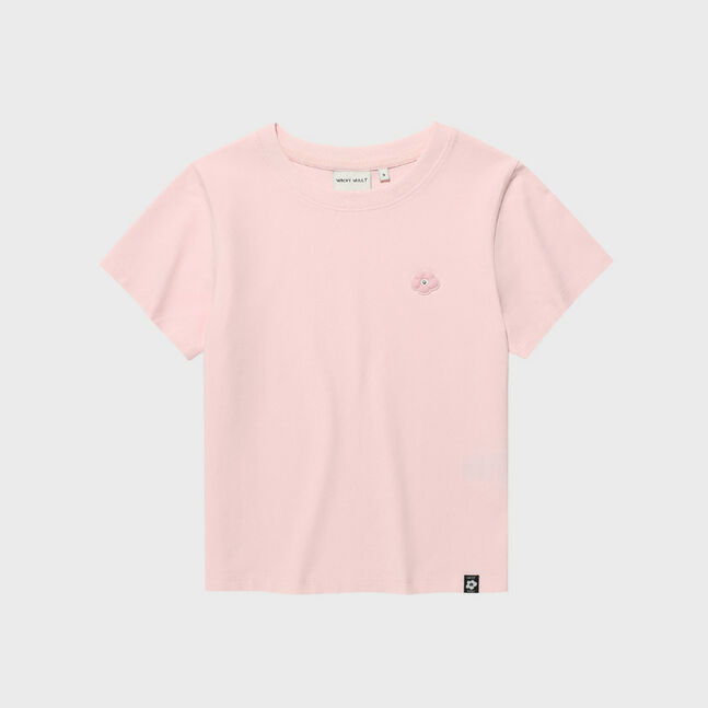 WOMEN LILY WAPPEN CROP FIT SHORT SLEEVE T-SHIRT