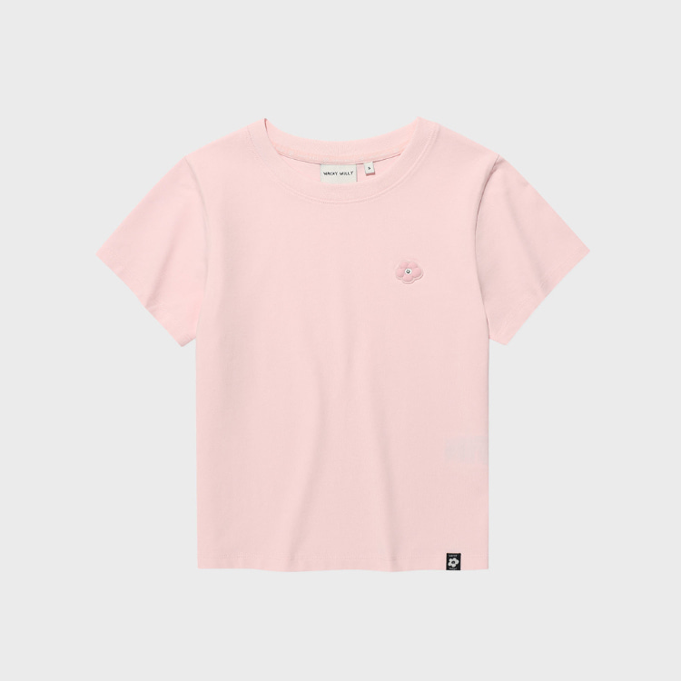 WOMEN LILY WAPPEN CROP FIT SHORT SLEEVE T-SHIRT