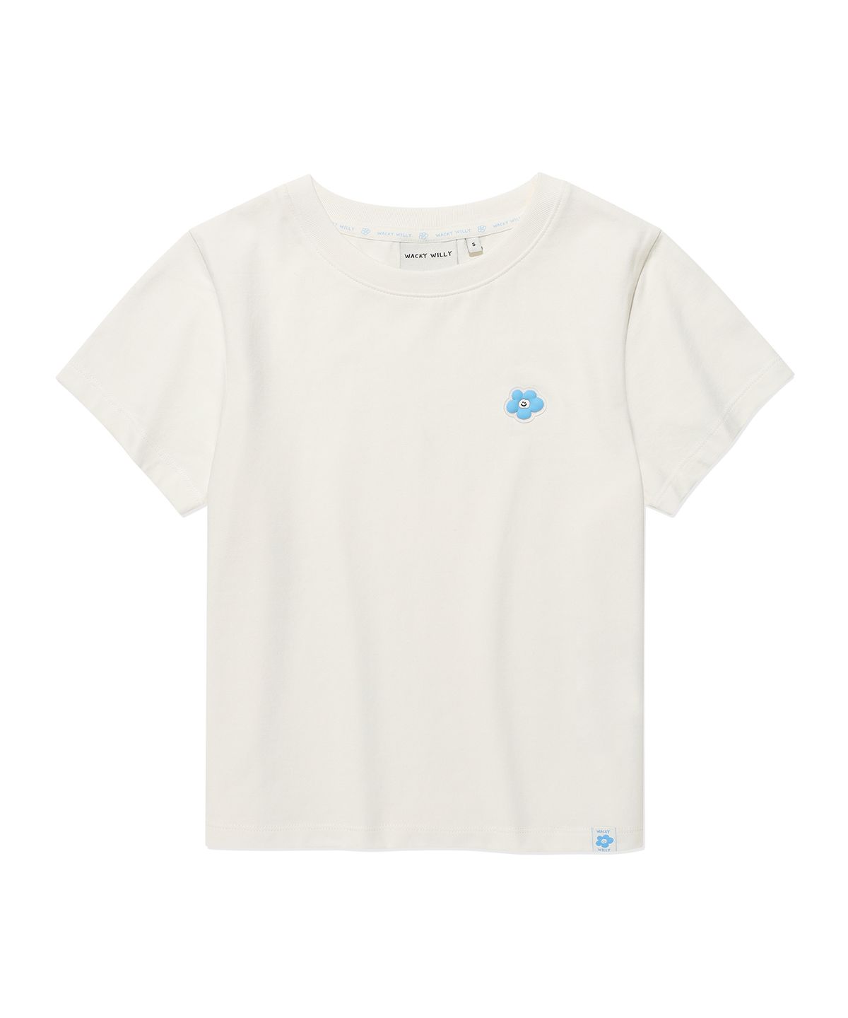 WOMEN LILY WAPPEN CROP FIT SHORT SLEEVE T-SHIRT