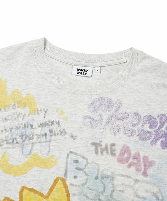 FRONT MULTI-GRAPHIC T-SHIRT