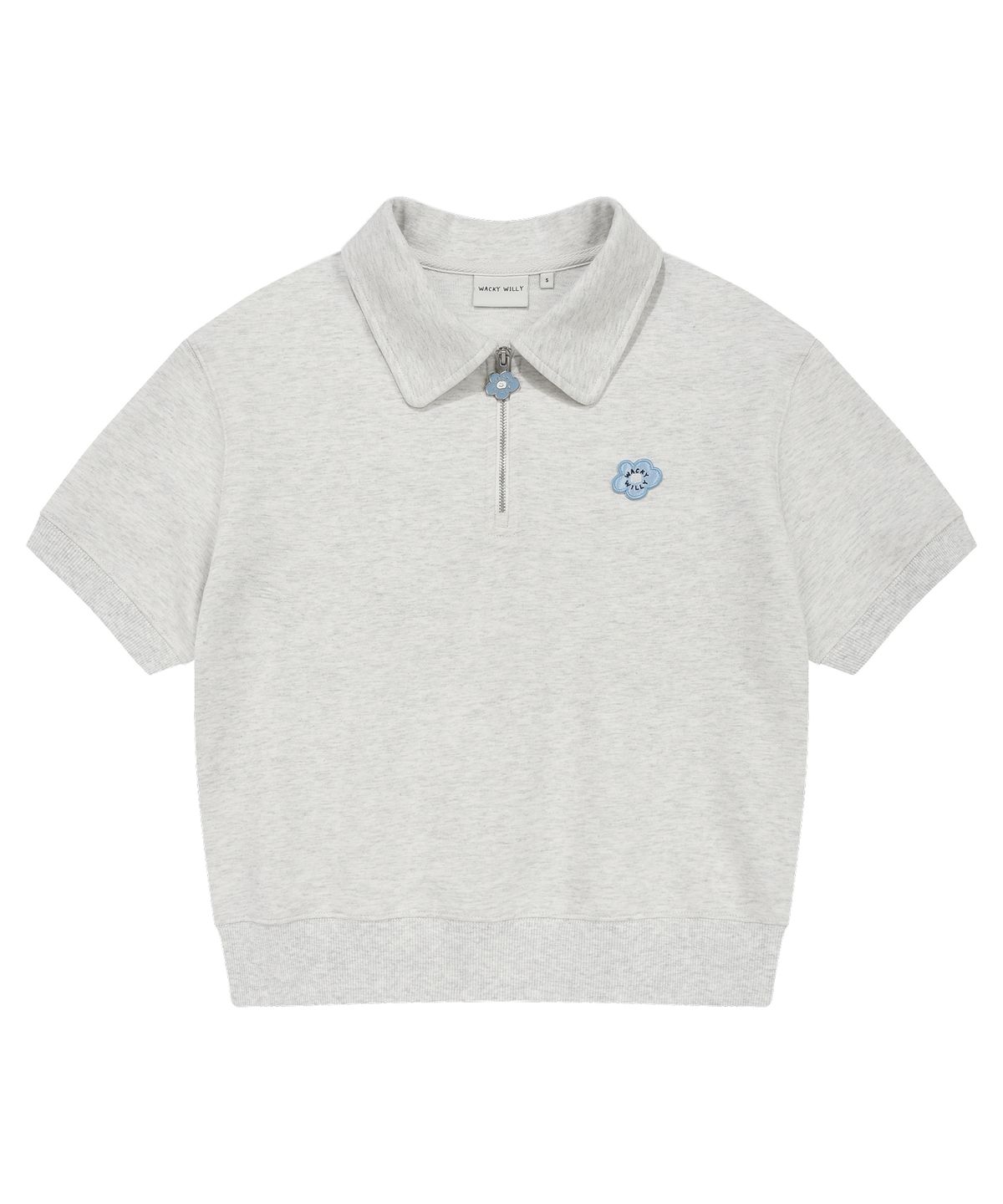 WOMEN’S LILY COLLAR HALF-ZIP SHORT-SLEEVE