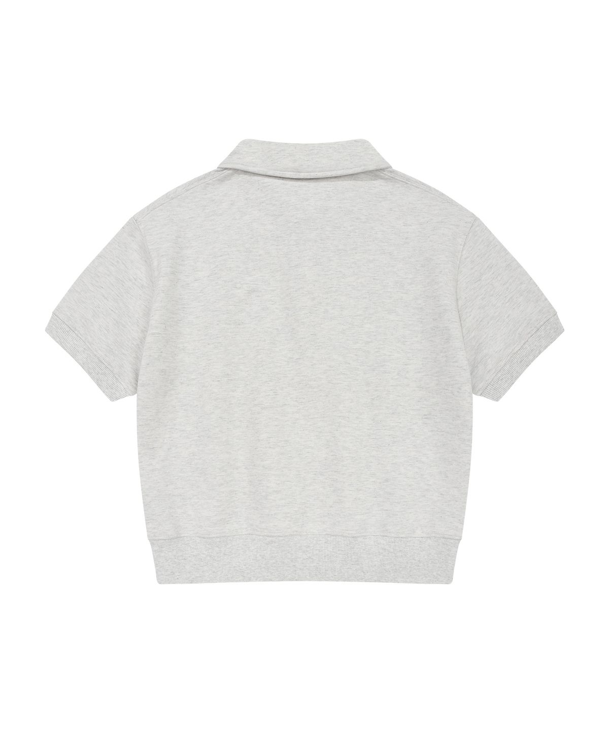 WOMEN’S LILY COLLAR HALF-ZIP SHORT-SLEEVE