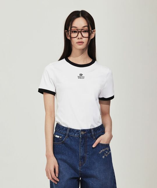 WOMEN’S REGULAR-FIT RINGER T-SHIRT