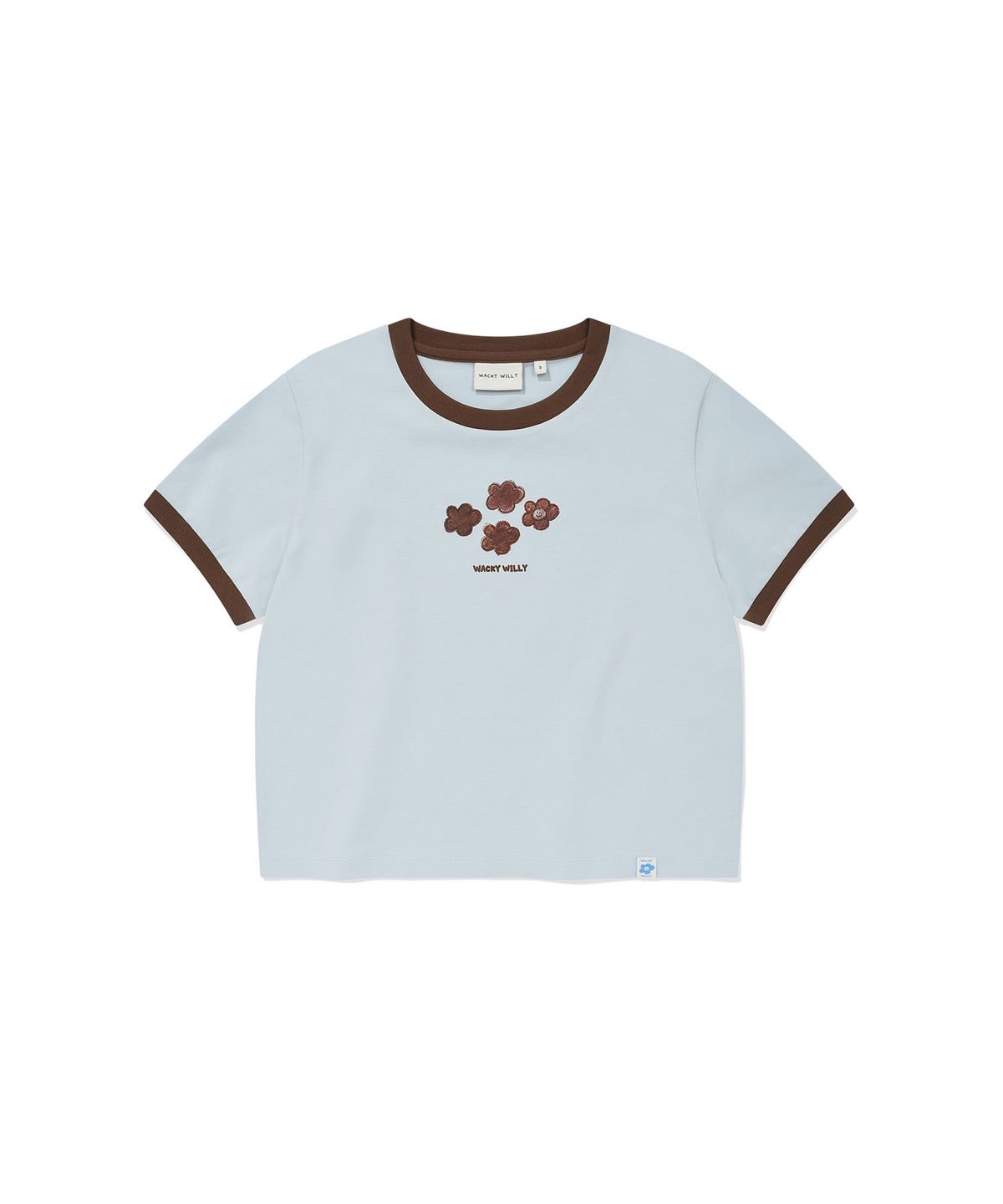 WOMEN’S RINGER GRAPHIC CROPPED T-SHIRT