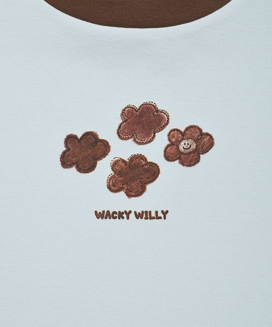 WOMEN’S RINGER GRAPHIC CROPPED T-SHIRT