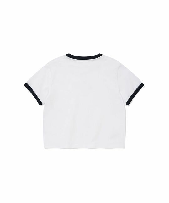 WOMEN’S RINGER GRAPHIC CROPPED T-SHIRT