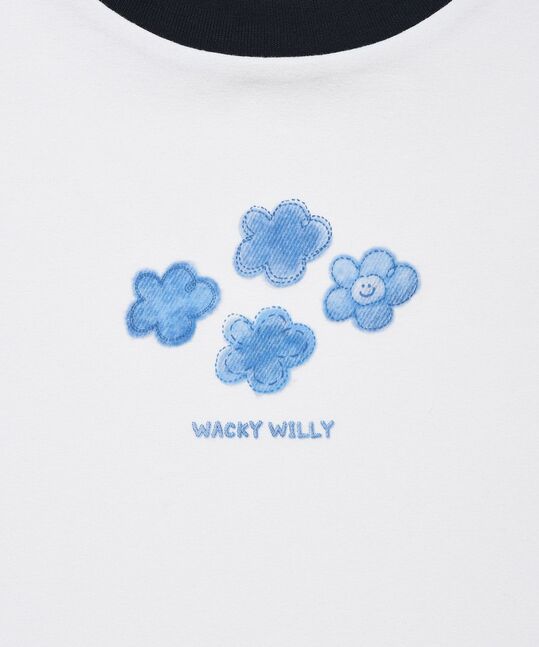 WOMEN’S RINGER GRAPHIC CROPPED T-SHIRT