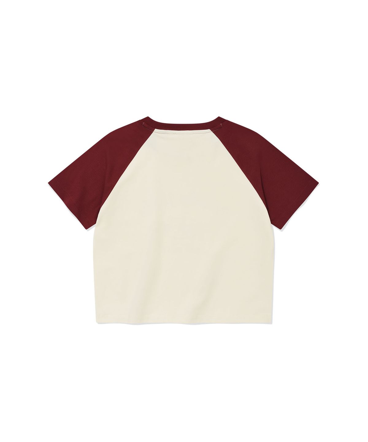 WOMEN’S GRAPHIC CONTRAST RAGLAN CROPPED T-SHIRT