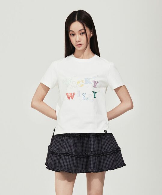 WOMEN’S LETTERING GRAPHIC T-SHIRT