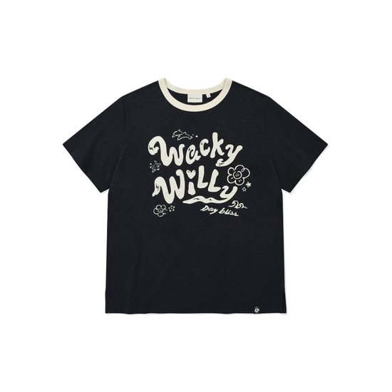 WOMEN’S TYPOGRAPHY GRAPHIC SLUB T-SHIRT