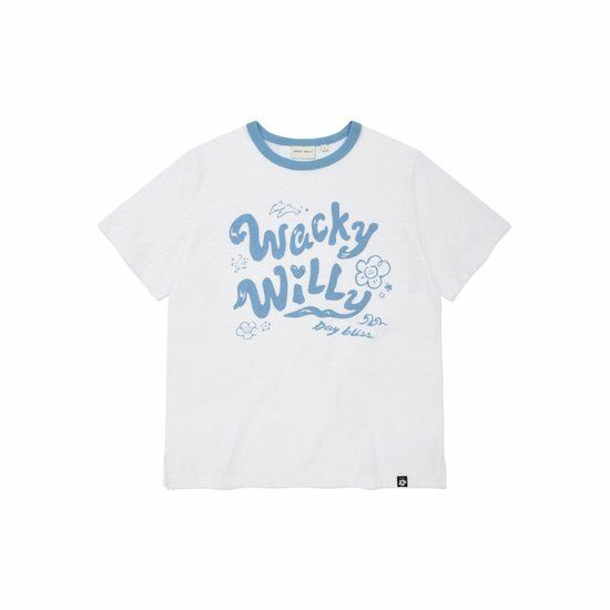 WOMEN’S TYPOGRAPHY GRAPHIC SLUB T-SHIRT