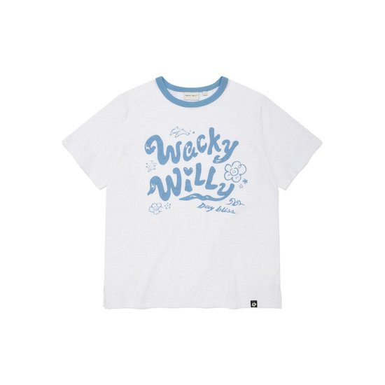 WOMEN’S TYPOGRAPHY GRAPHIC SLUB T-SHIRT
