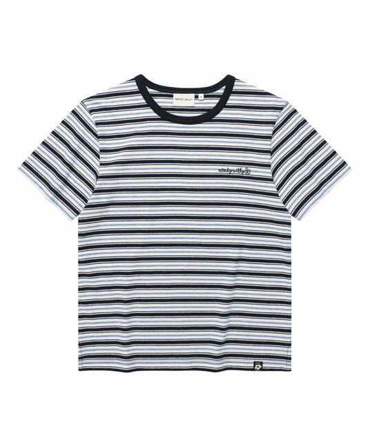 WOMEN'S MULTISTRIPE SHORT SLEEVE T-SHIRT