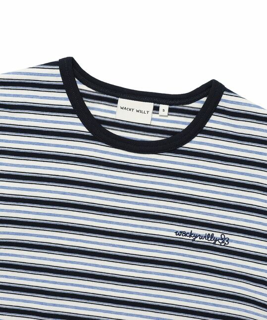 WOMEN'S MULTISTRIPE SHORT SLEEVE T-SHIRT