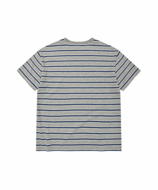 WOMEN’S LETTERING EMBROIDERY STRIPE T-SHIRT