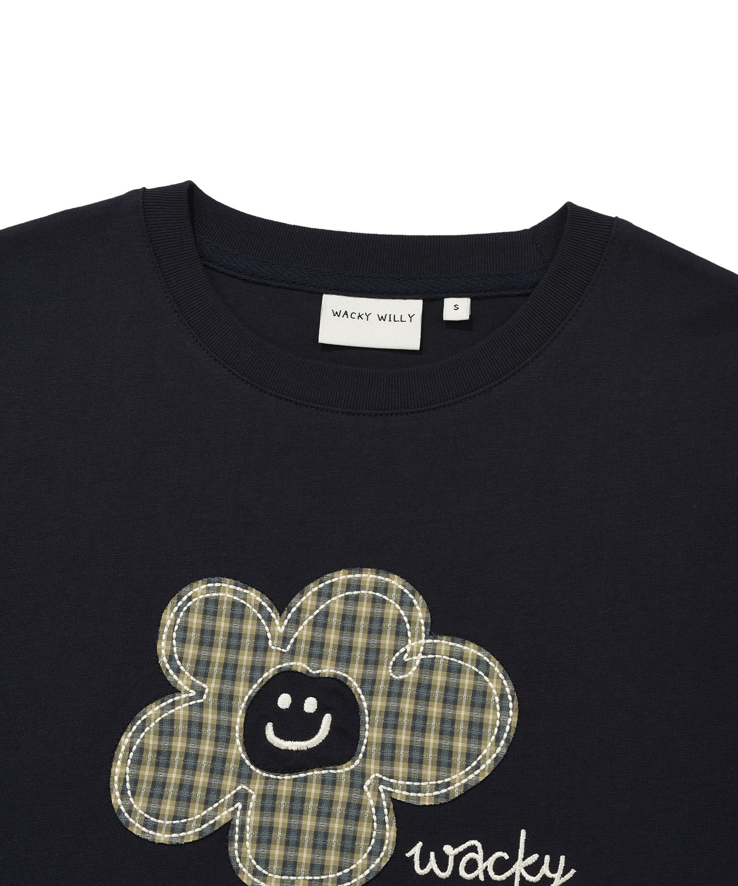 WOMEN’S CHECK LILY SEMI-CROPPED T-SHIRT