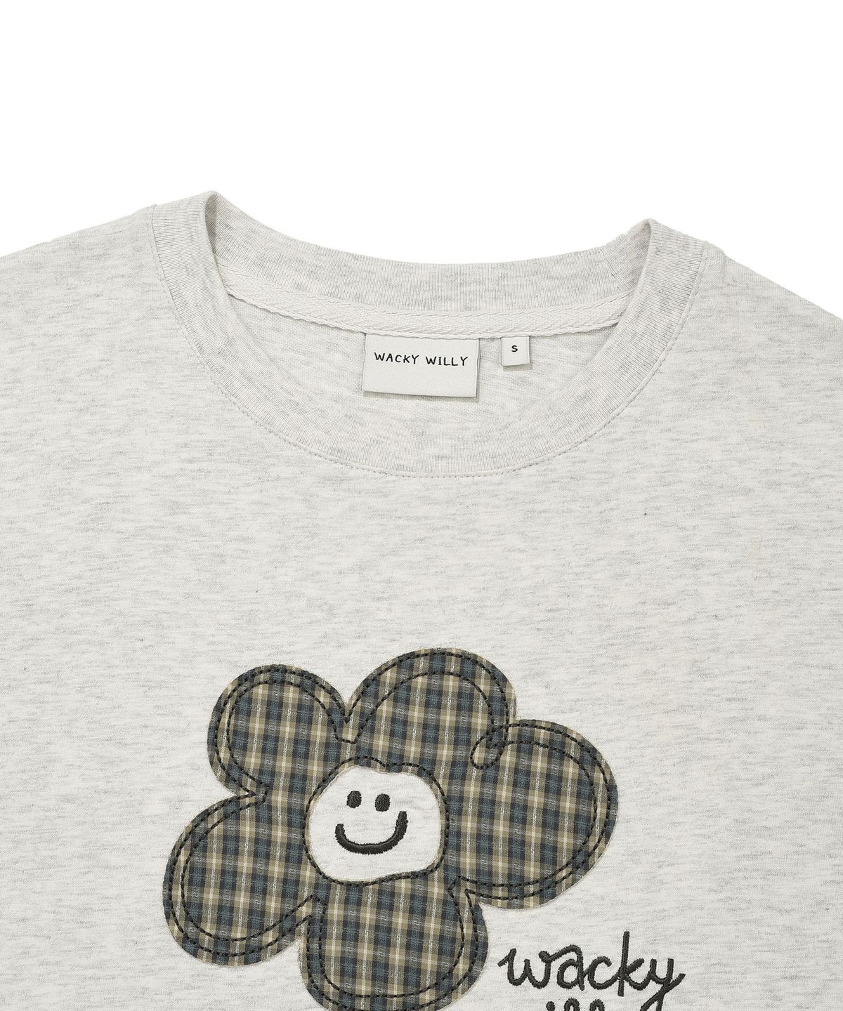 WOMEN’S CHECK LILY SEMI-CROPPED T-SHIRT