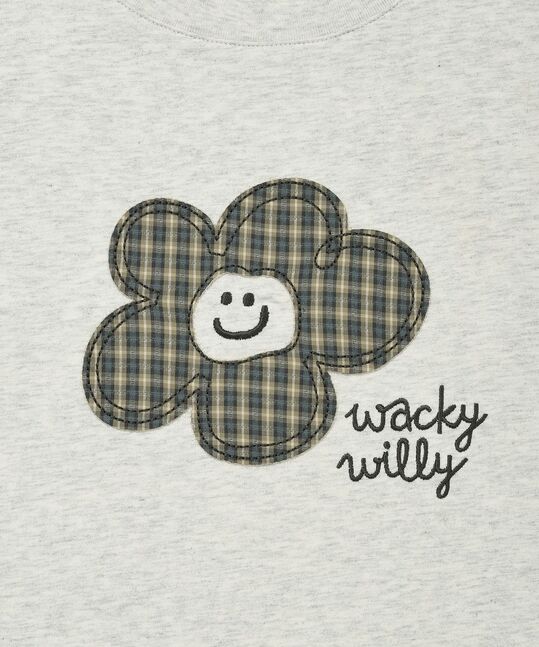 WOMEN’S CHECK LILY SEMI-CROPPED T-SHIRT