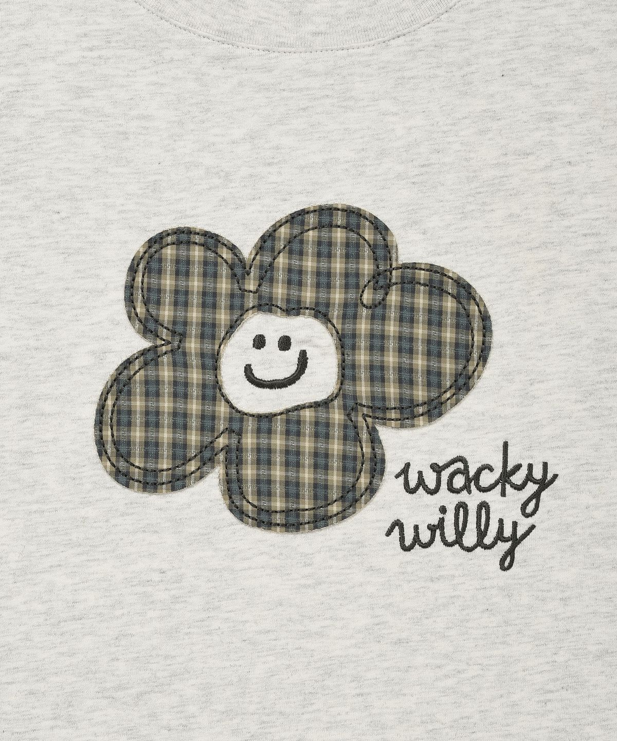 WOMEN’S CHECK LILY SEMI-CROPPED T-SHIRT