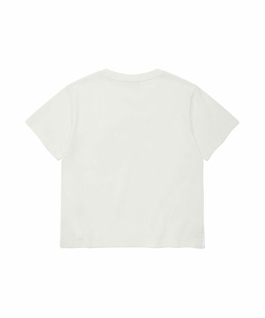 WOMEN’S CHECK LILY SEMI-CROPPED T-SHIRT