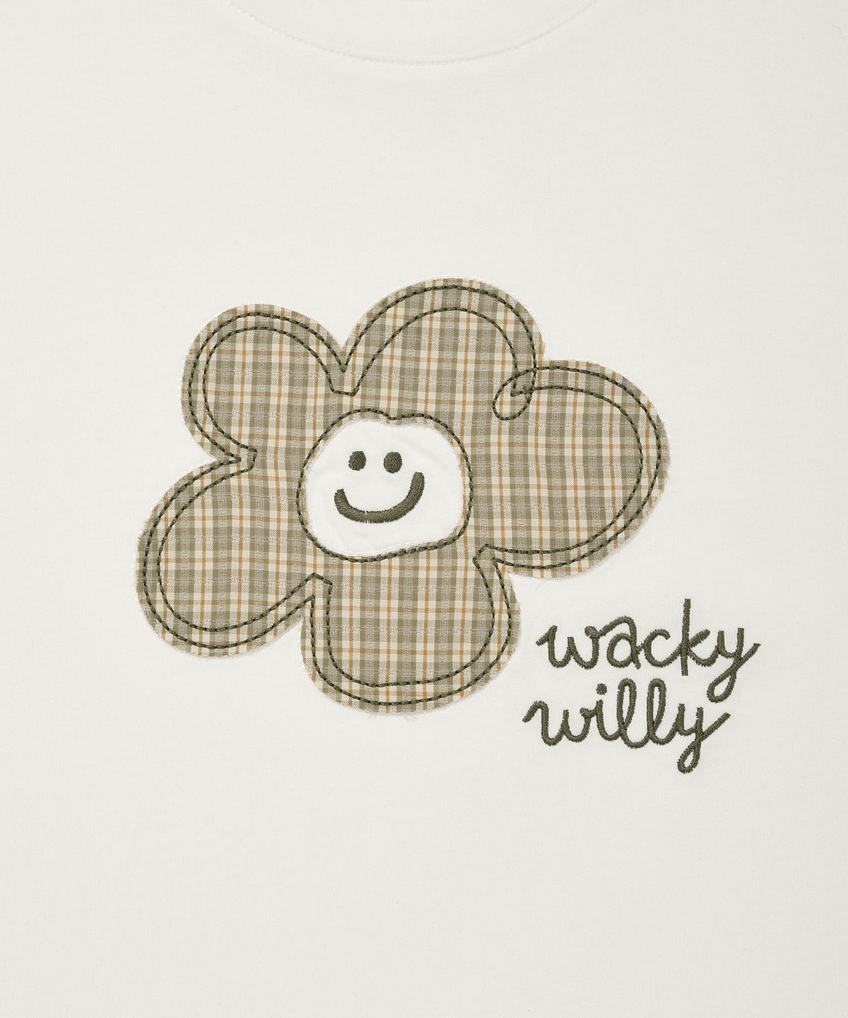 WOMEN’S CHECK LILY SEMI-CROPPED T-SHIRT