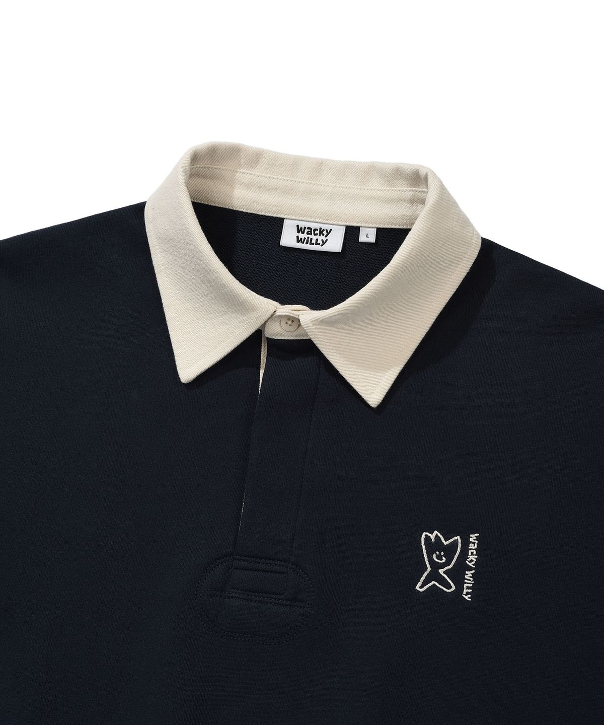 COLLAR CONTRAST COLOR SWEAT SHIRTS