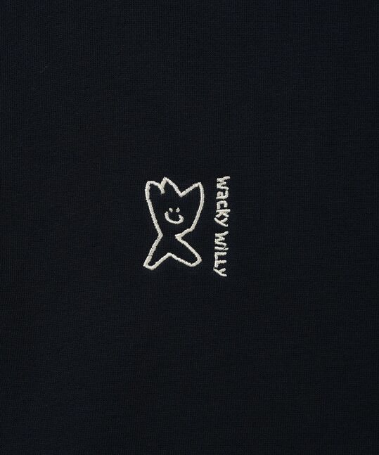 COLLAR CONTRAST COLOR SWEAT SHIRTS